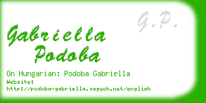 gabriella podoba business card